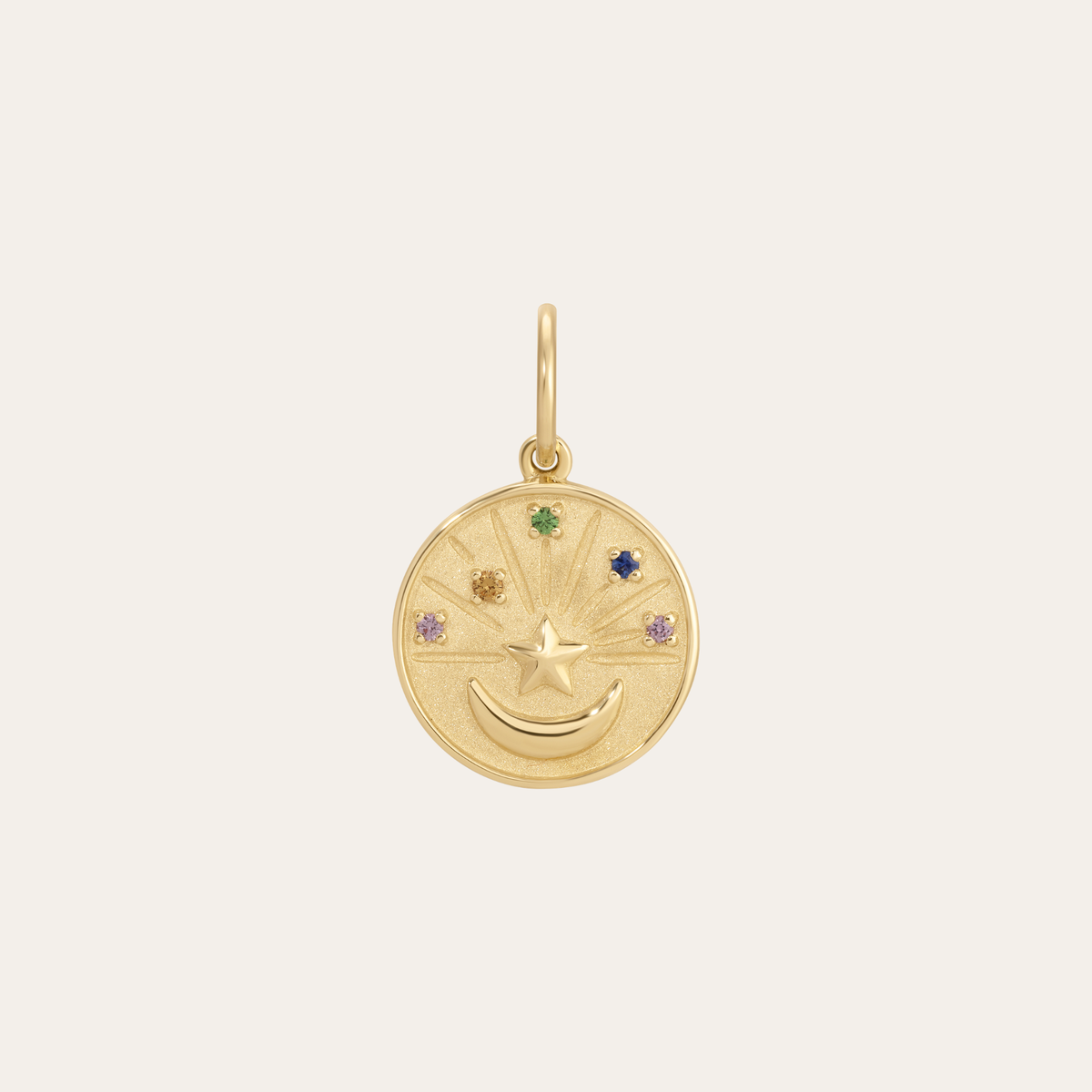 Celestial Starburst Coin Pendant