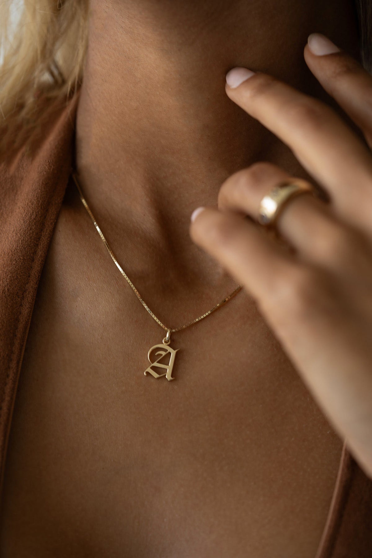 Angel Initial Pendant