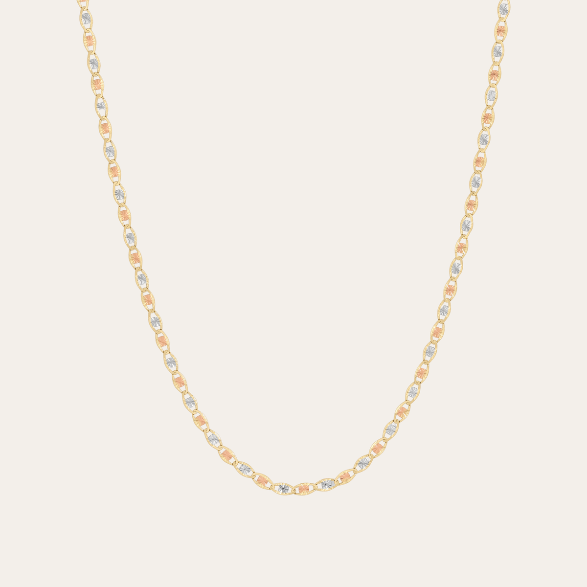 Stellar Link Tricolor Necklace