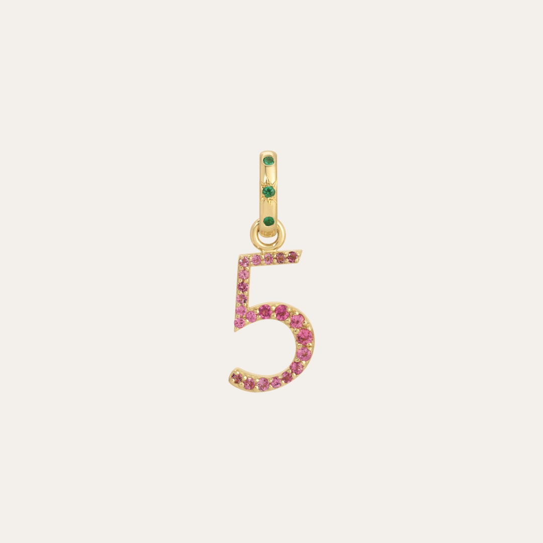 Pave Angel Single Digit Pendant