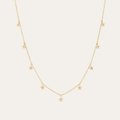 Golden Diamond Star Shaker Necklace